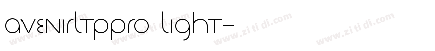 AVENIRLTPPRO LIGHT字体转换